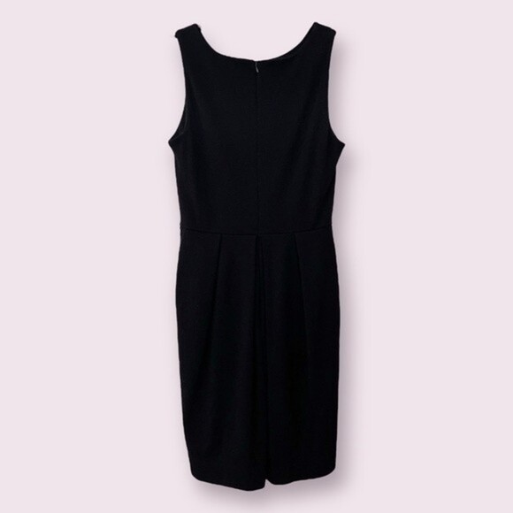 J. Crew Wool Evening Dress Black Sleeveless Cocktail Womens Size 6 - Picture 2 of 10